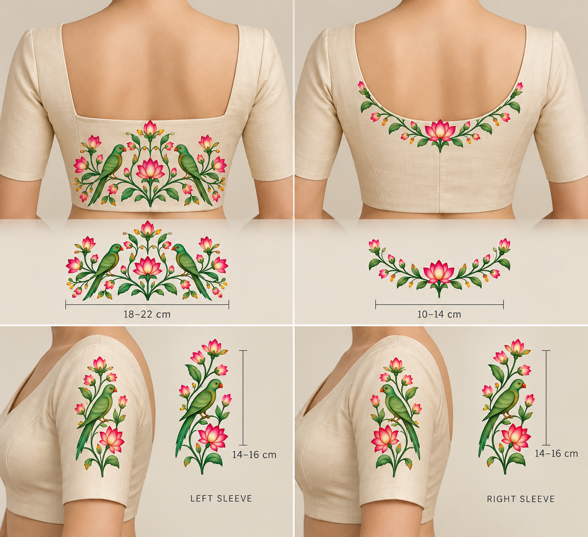 Parrot & Bloom Design 1 - DTF Sticker
