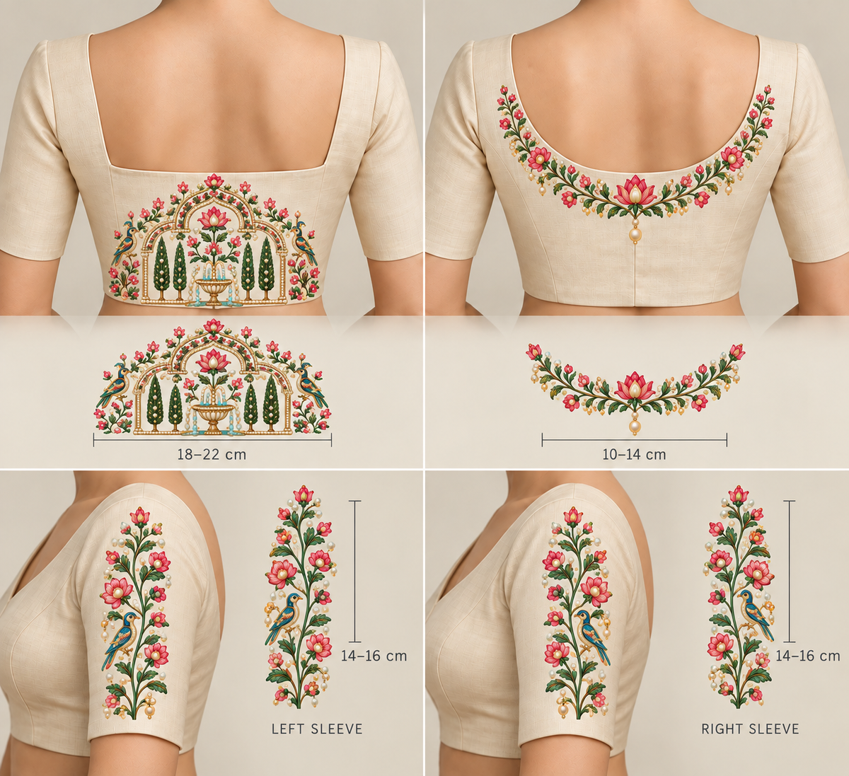 Mughal Garden Design 2 - DTF Sticker