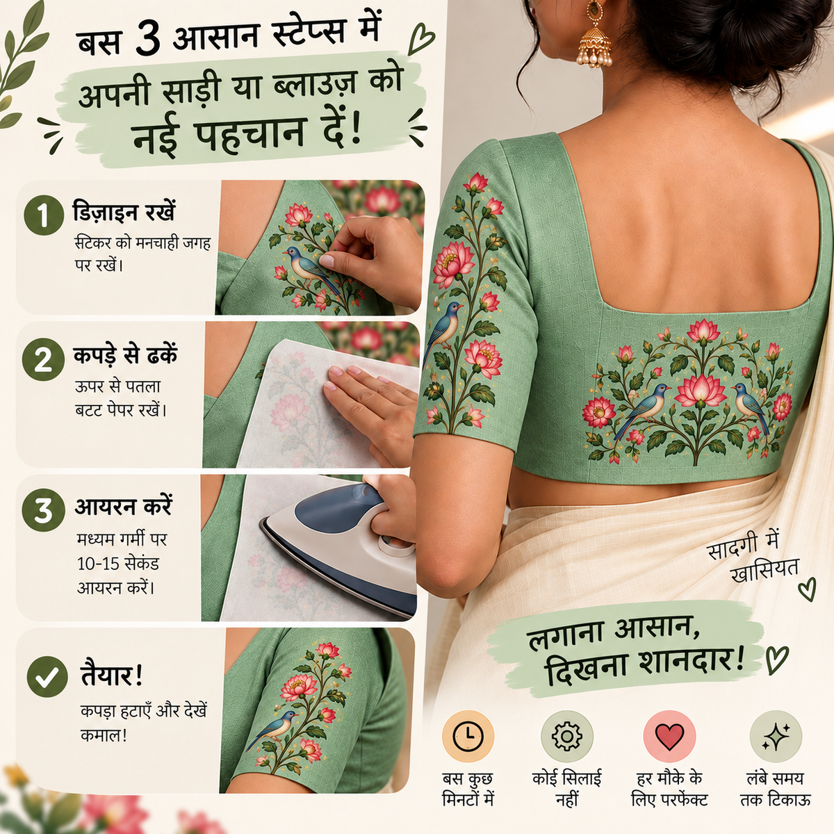 Mughal Garden Design 1 - DTF Sticker